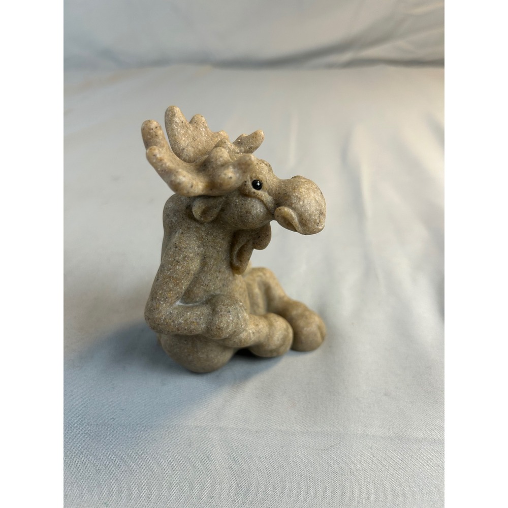 Second Nature Design Quarry Critters Mortimer Moose Mini Figurine 56511 2001 - Picture 2 of 7